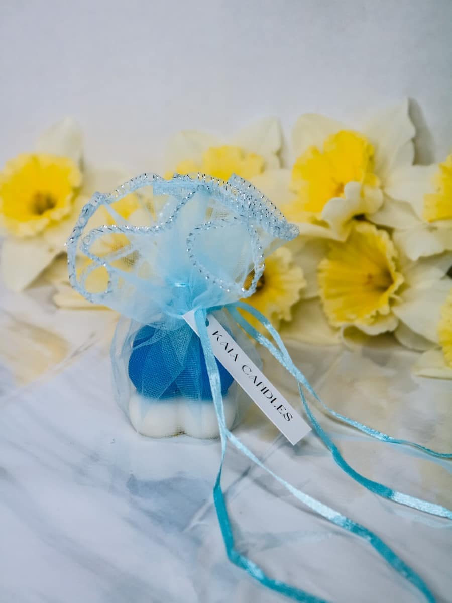Marturii Botez lumanare Bubble - saculet & eticheta - imagine 9